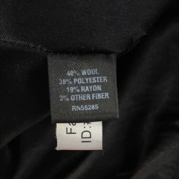 Express Black & White Plaid Belted Tailored Coat | Classic Fall Winter - Picture 7 of 7